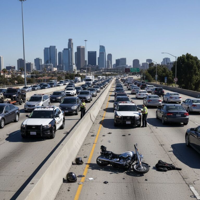 1 Injured in Santa Ana Motorcycle Accident on 91 Freeway near Highway 241