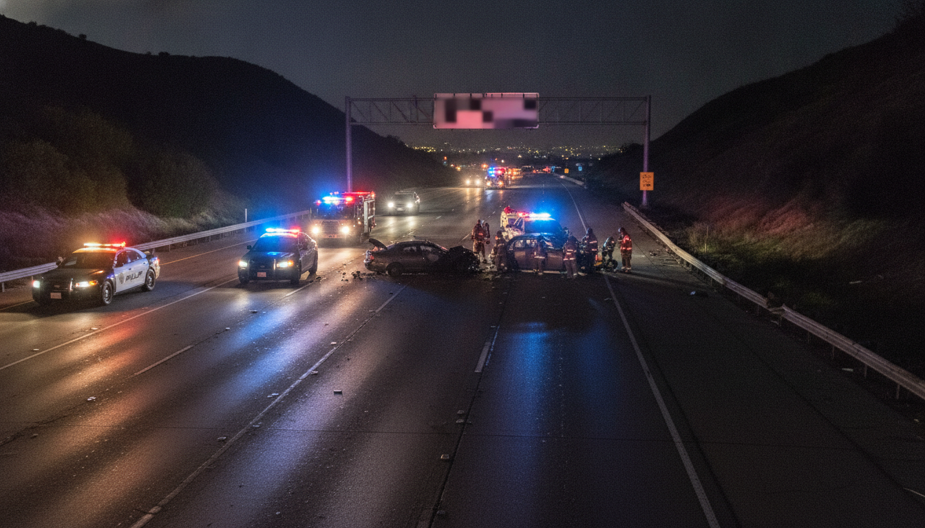 Man Killed in Wrong-Way DUI Head-On Crash on Interstate 15 Near Fallbrook, CHP Says