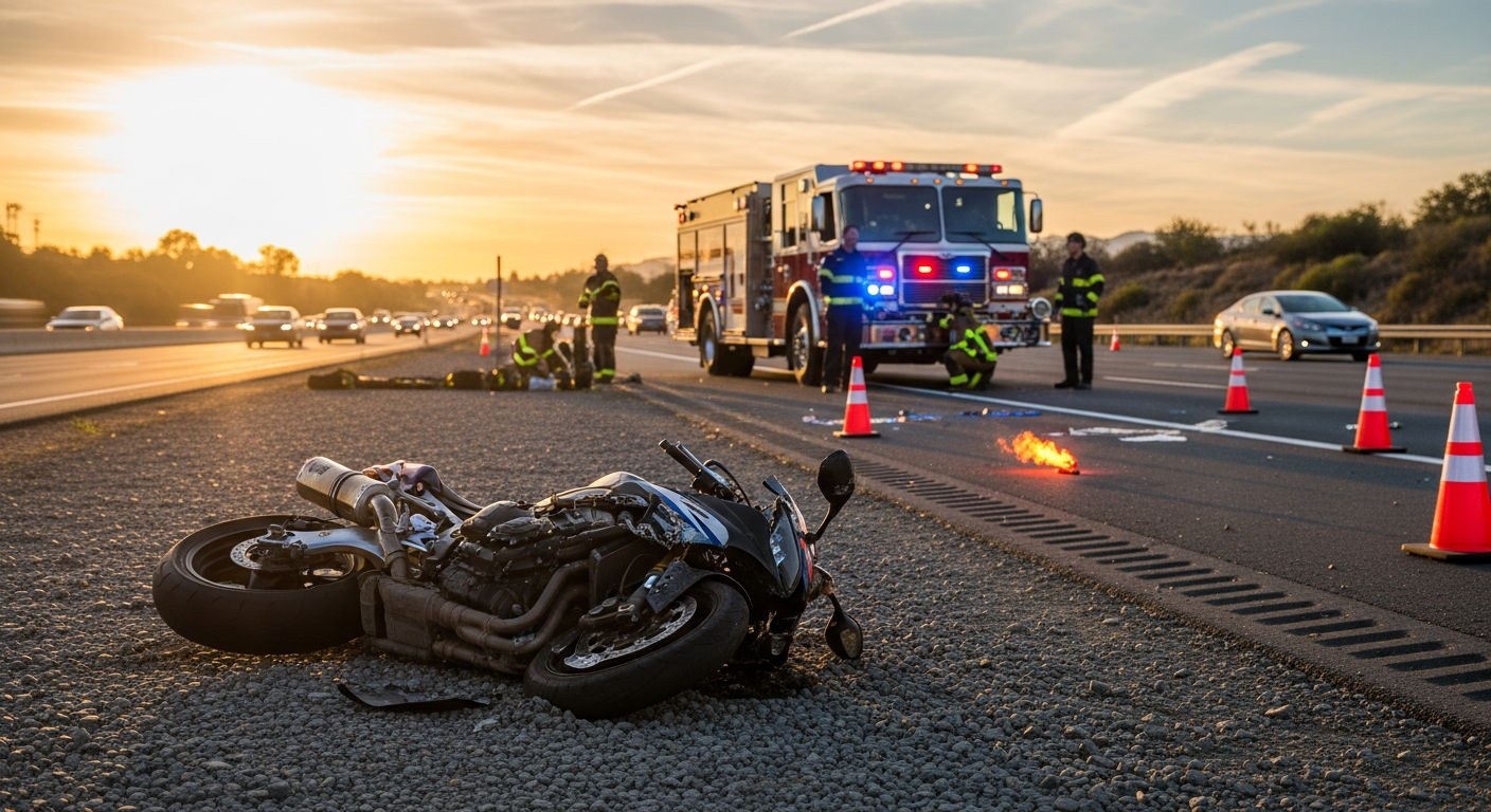 One Injured in Motorcycle Crash on I-80 in San Francisco