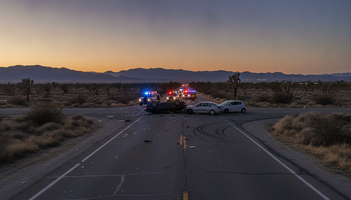 Two People Killed, Two Injured in Three-Vehicle Palmdale Crash, CHP Reports
