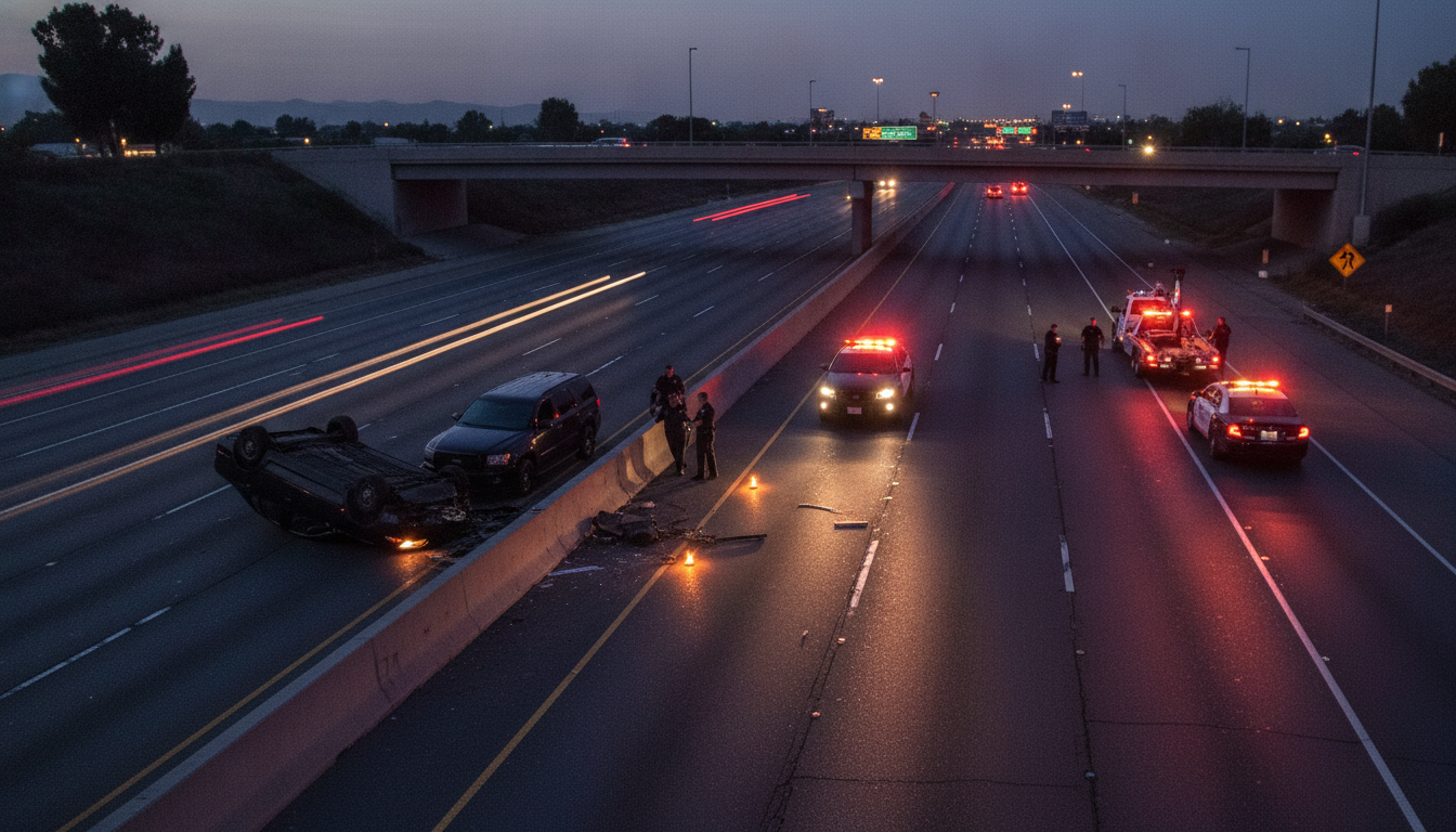 24-Year-Old Woman Killed After Being Ejected in High-Speed Crash on 215 Freeway in Perris, CHP Says